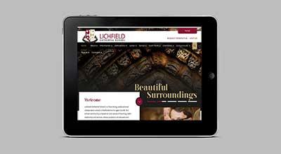 Creating a Website by Numbers for Lichfield Cathedral School